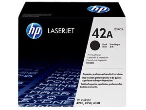 HP 42A Black Original LaserJet Toner Cartridge (Q5942A)