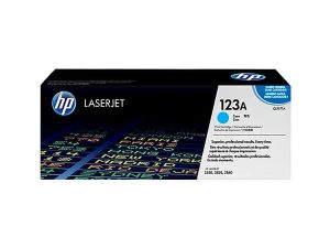 HP 123A Cyan Original LaserJet Toner Cartridge (Q3971A)