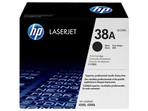 HP 38A Black Original LaserJet Toner Cartridge (Q1338A)