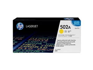 HP 502A Yellow Original LaserJet Toner Cartridge (Q6472A)