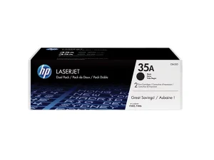 HP 35A 2-Pack Black Original LaserJet Toner Cartridges (CB435AD)