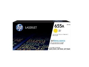 HP 655A Yellow Original LaserJet Toner Cartridge, CF452A