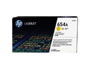 HP 654A Yellow Original LaserJet Toner Cartridge, CF332A